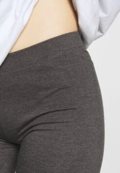 Even&Odd 2 Pack - Leggings - Black/Mottled Dark Grey -Fashion 032fc84393584ff684c092c6079127bf