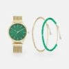 Even&Odd Set - Orologio - Gold-Coloured/Green
