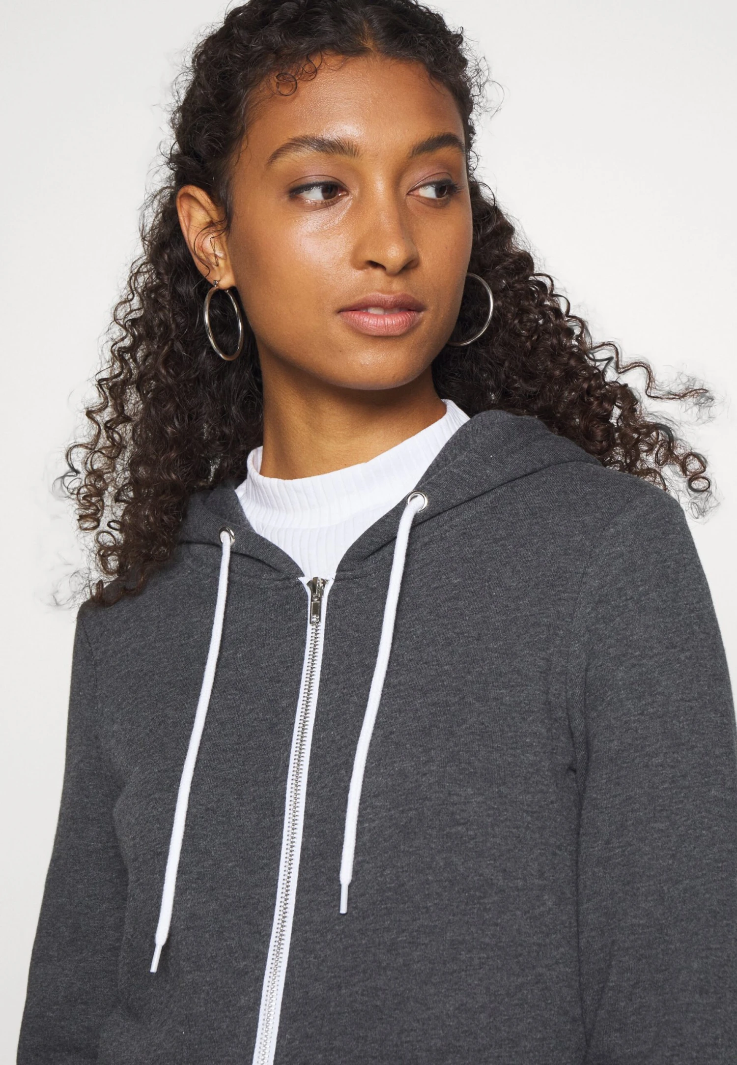 Even&Odd Felpa Con ZipMottled Dark Grey Donna Felpe EV421J088-C11 5 Even&Odd Felpa Con ZipMottled Dark Grey Donna Felpe EV421J088-C11 - immagine 5