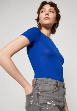 Even&Odd 2 PackT-Shirt BasicBlue/Mottled Dark Grey Donna T-shirt E Top EV421D223-K11 -Fashion 0752051721b34d8fb5eebec12d858ebb