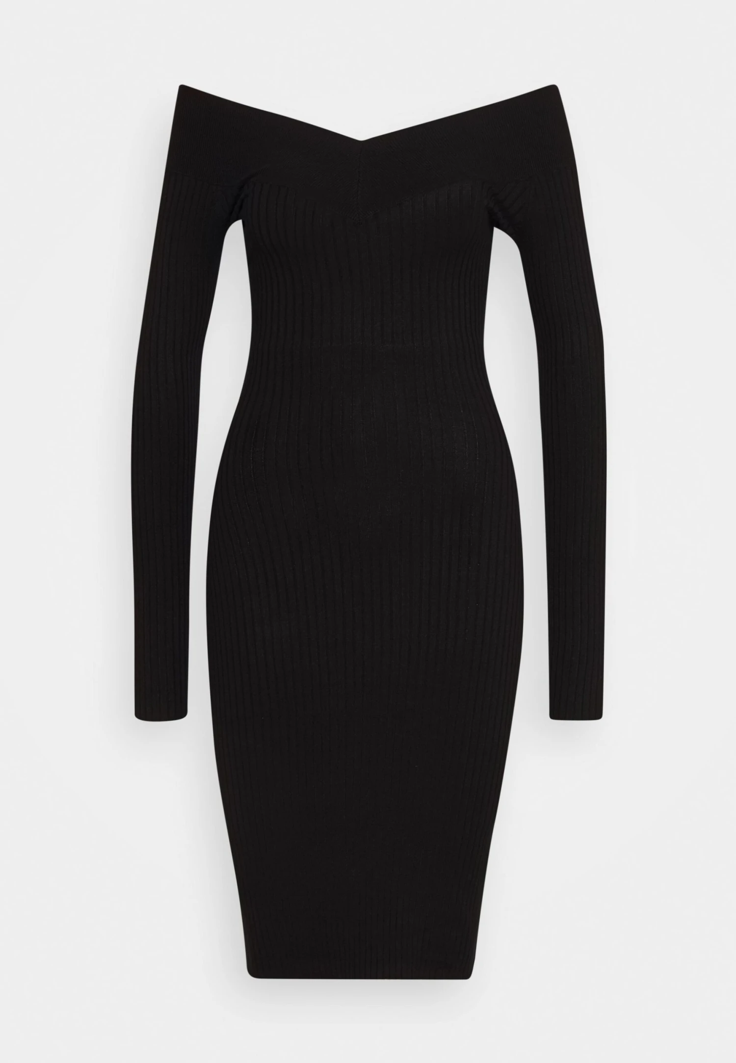 V Ausschnitt Ripp Mini Bodycon StrickkleidTubinoBlack Donna Vestiti EVF21C01P-Q11 5 V Ausschnitt Ripp Mini Bodycon StrickkleidTubinoBlack Donna Vestiti EVF21C01P-Q11 - immagine 5