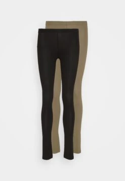 Even&Odd 2 PackLeggingsBlack/Dark Green Donna Pantaloni EV421A07V-Q17 -Fashion 0d2ddaf9d12a481b899b5fa55a52190d