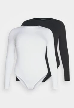 2 PackMaglietta A Manica LungaBlack/White Donna T-shirt E Top EVB21D06A-Q11 -Fashion 13014a999a514d7895cb1f2bc257ca48