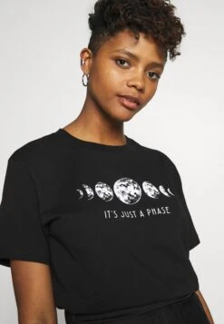 Even&Odd T-Shirt Con StampaBlack Donna T-shirt E Top EV421D1GA-Q11 -Fashion 16decfbfad37405aa0335823b87e396e