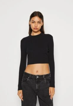 Even&Odd 2 PackMaglietta A Manica LungaBlack/Pink Donna T-shirt E Top EV421D1A1-Q12 -Fashion 16eb41f654b141529071d2fd75130032