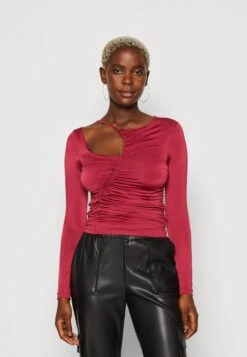 Even&Odd Maglietta A Manica LungaBordeaux Donna T-shirt E Top EV421D27D-G11