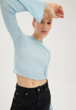 Even&Odd Maglietta A Manica LungaLight Blue Donna T-shirt E Top EV421D270-K11 9 Even&Odd Maglietta A Manica LungaLight Blue Donna T-shirt E Top EV421D270-K11 -Fashion 1c764b8536fa4231b02a8b2a341a4d3a