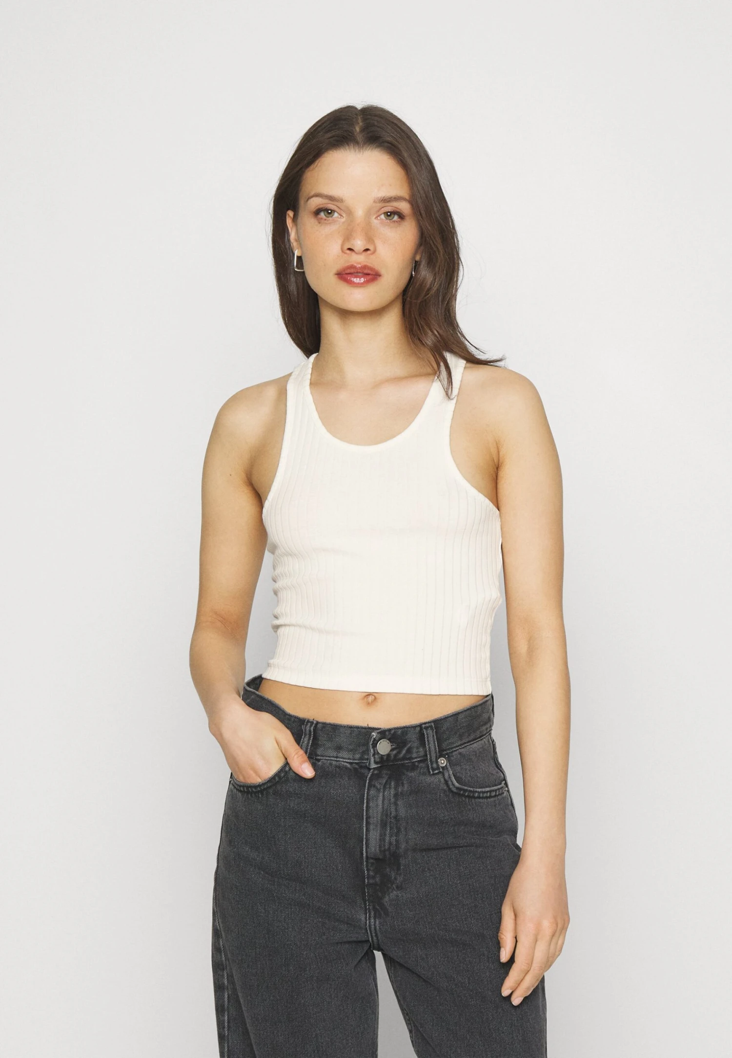 Wide Rib 2 PackTopWhite/Light Blue Donna T-shirt E Top EVF21D04W-A11 3 Wide Rib 2 PackTopWhite/Light Blue Donna T-shirt E Top EVF21D04W-A11 - immagine 3