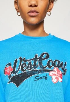 Even&Odd T-Shirt Con StampaBlue Donna T-shirt E Top EV421J0D3-K11 -Fashion 2037e9d982b04e7fa052cf1adfd8b1e4