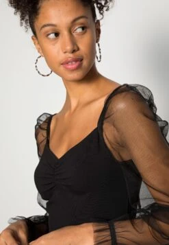 Even&Odd Long Puff Sleeves Rushing Bodycon DressVestito EleganteBlack Donna Vestiti EV421C16Y-Q11 9 Even&Odd Long Puff Sleeves Rushing Bodycon DressVestito EleganteBlack Donna Vestiti EV421C16Y-Q11 -Fashion 2113c43a644a4d11a7f109a500a5177d