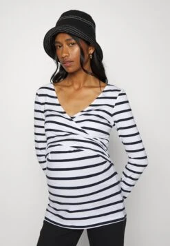 2 Pack NursingMaglietta A Manica LungaBlack White/Mottled Light Grey Donna T-shirt E Top EVO29G00M-Q12 -Fashion 223cf6f8719f470198604d1d63df1f2a