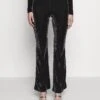 Pantaloni - - Black- Silver
