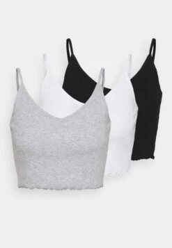 Even&Odd Strappy Lettuce Crop 3 PackTopBlack/White/Grey Donna T-shirt E Top EV421D1KZ-Q11 14 Even&Odd Strappy Lettuce Crop 3 PackTopBlack/White/Grey Donna T-shirt E Top EV421D1KZ-Q11 -Fashion 277e0f5f7d614268914a0bd15fef6dc9