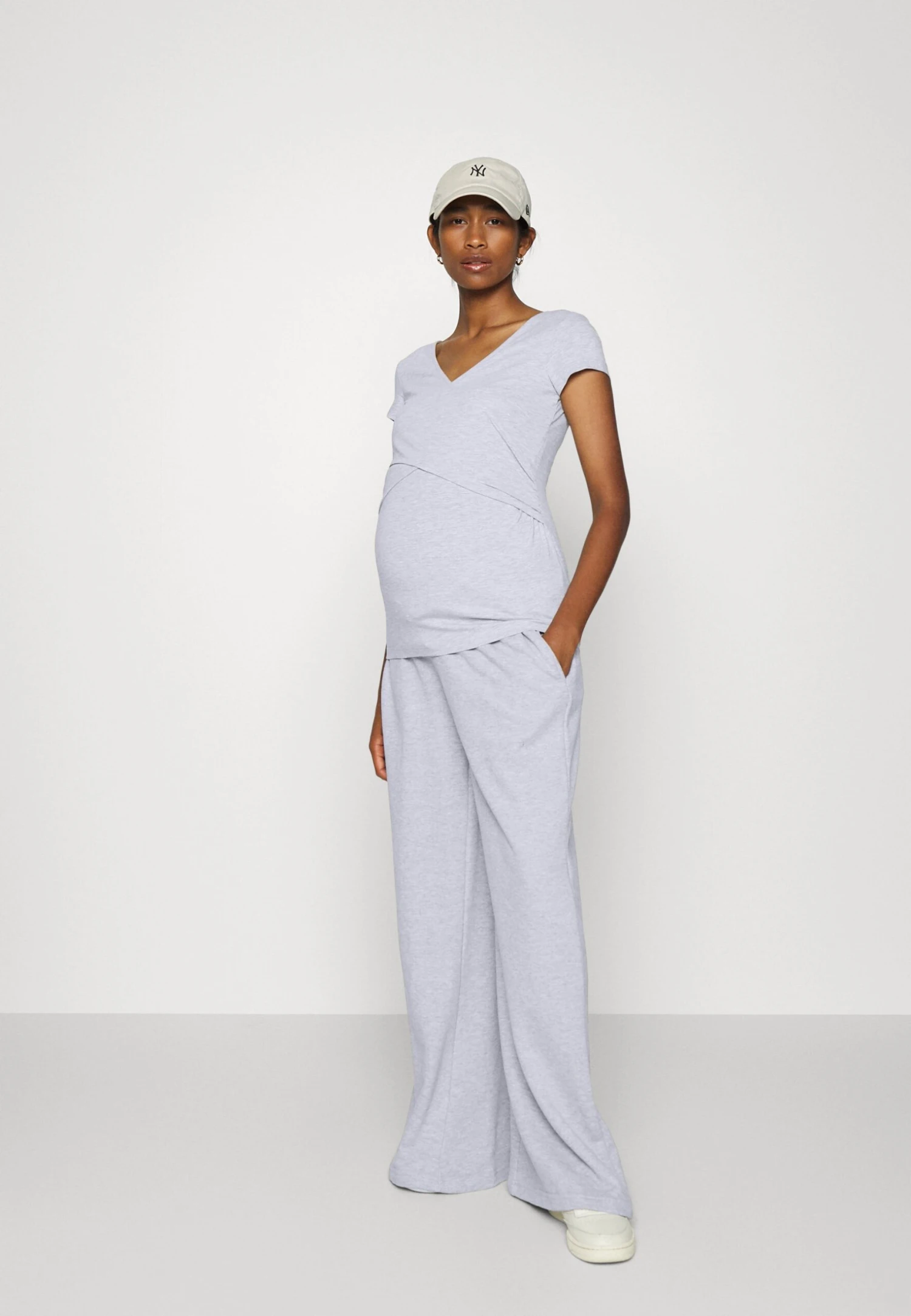 2PackT-Shirt BasicGreen/Mottled Light Grey Donna T-shirt E Top EVO29G00L-M11 1 2PackT-Shirt BasicGreen/Mottled Light Grey Donna T-shirt E Top EVO29G00L-M11