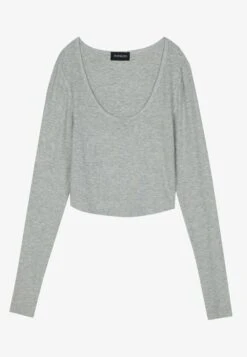 Even&Odd 2 PackMaglietta A Manica LungaBlack/Mottled Grey Donna T-shirt E Top EV421D26A-Q11 -Fashion 2b33cf1dc63744caaf8b632b86df4558