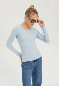 Even&Odd Maglietta A Manica LungaLight Blue Donna T-shirt E Top EV421D19U-K12 9 Even&Odd Maglietta A Manica LungaLight Blue Donna T-shirt E Top EV421D19U-K12 -Fashion 2c6a2c2bb0aa4105af0b8e9a4961a4fe