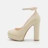 Even&Odd LeatherDecolletéOff-White Donna Scarpe Con Tacco EV411B09S-A11