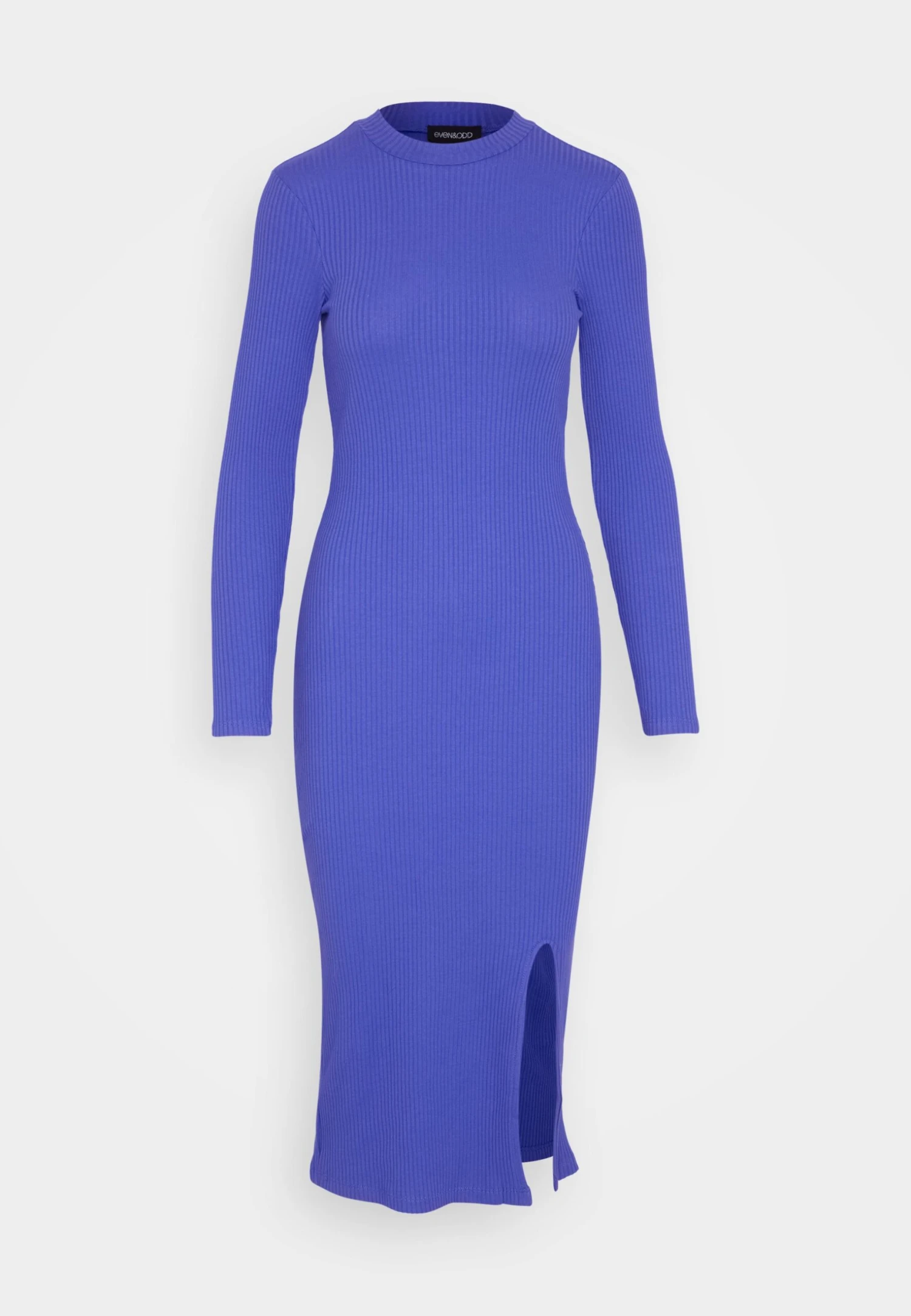 Even&Odd Circ Long Sleeves Midi High Slit Dress - Abito In Maglia - Blue 5 Even&Odd Circ Long Sleeves Midi High Slit Dress - Abito In Maglia - Blue - immagine 5