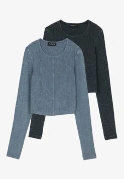 Even&Odd 2 PackMaglioneBlack/Blue Donna Maglieria EV421D269-Q11 -Fashion 2e61f5e9c4f34d4282b803bf3ccd58ff