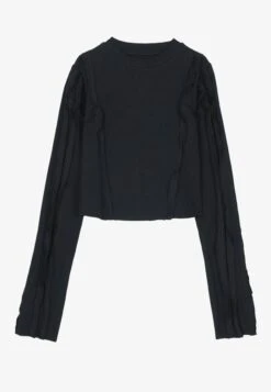 Even&Odd Maglietta A Manica LungaBlack Donna T-shirt E Top EV421D24O-Q11 -Fashion 3c04dcd406a8498facfebb55449c7e81