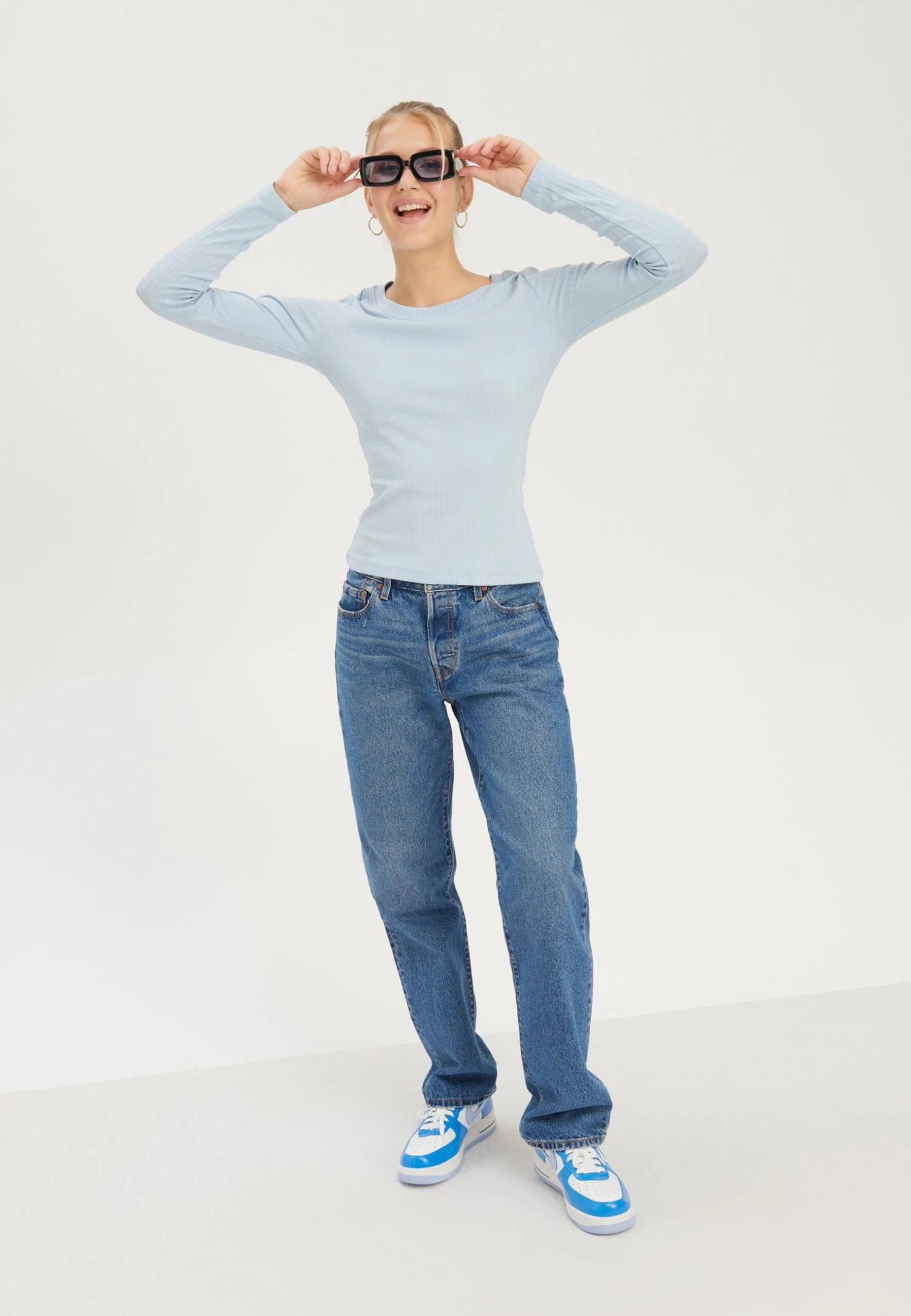 Even&Odd Maglietta A Manica LungaLight Blue Donna T-shirt E Top EV421D19U-K12 2 Even&Odd Maglietta A Manica LungaLight Blue Donna T-shirt E Top EV421D19U-K12 - immagine 2