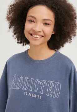 Even&Odd T-Shirt Con StampaDark Blue Donna T-shirt E Top EV421D25R-K11 -Fashion 47c59f9b0b034bfab0988257604641ff