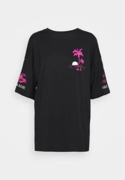 Even&Odd T-Shirt Con StampaBlack Donna T-shirt E Top EV421D26G-Q11 -Fashion 4825ec26065b495f96fceb75019ed228