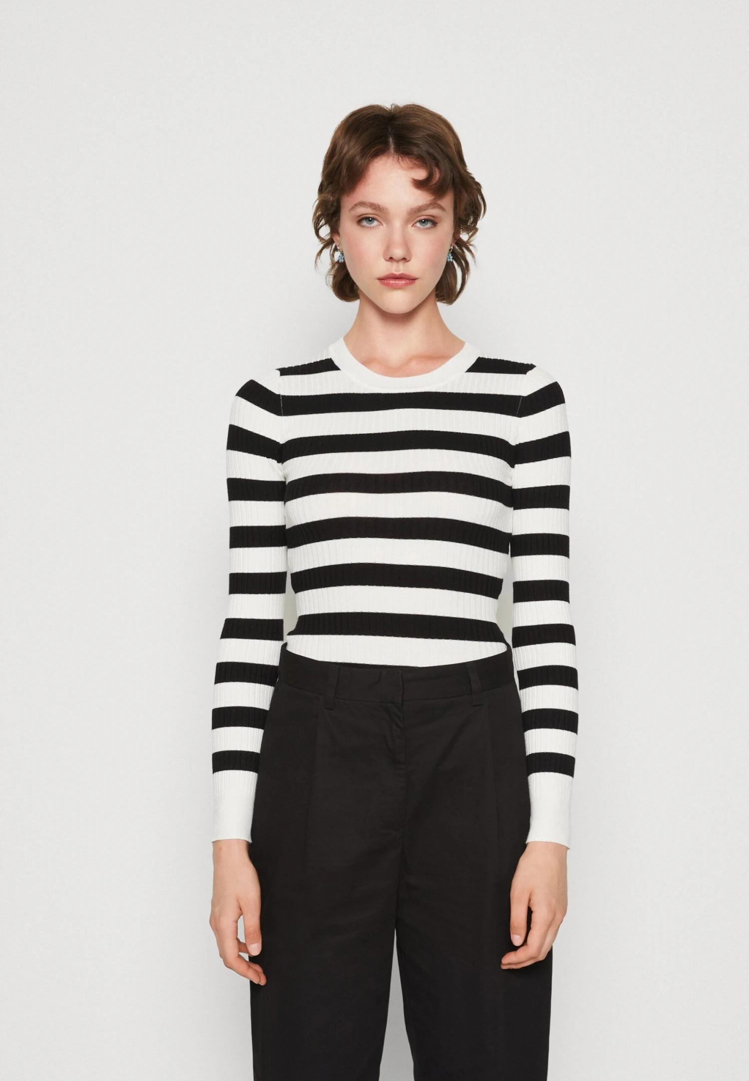 Even&Odd MaglioneBlack/White Donna Maglieria EV421I0AQ-Q12 1 Even&Odd MaglioneBlack/White Donna Maglieria EV421I0AQ-Q12