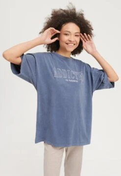 Even&Odd T-Shirt Con StampaDark Blue Donna T-shirt E Top EV421D25R-K11