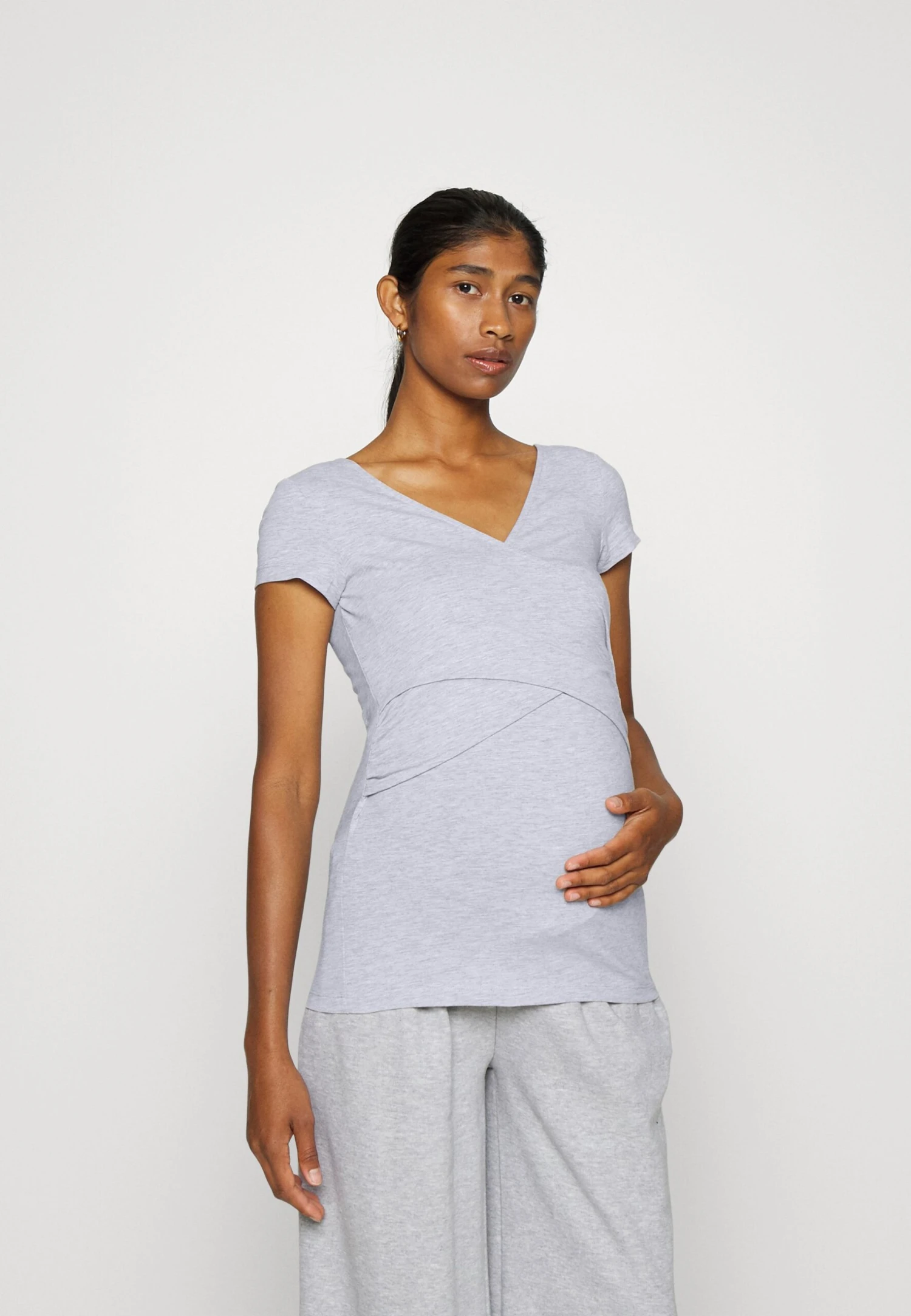 2PackT-Shirt BasicGreen/Mottled Light Grey Donna T-shirt E Top EVO29G00L-M11 2 2PackT-Shirt BasicGreen/Mottled Light Grey Donna T-shirt E Top EVO29G00L-M11 - immagine 2