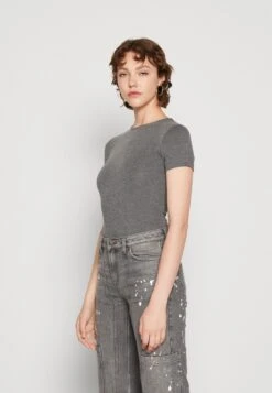 Even&Odd 2 PackT-Shirt BasicBlue/Mottled Dark Grey Donna T-shirt E Top EV421D223-K11 -Fashion 561f8c8decad441fb41af14208174756