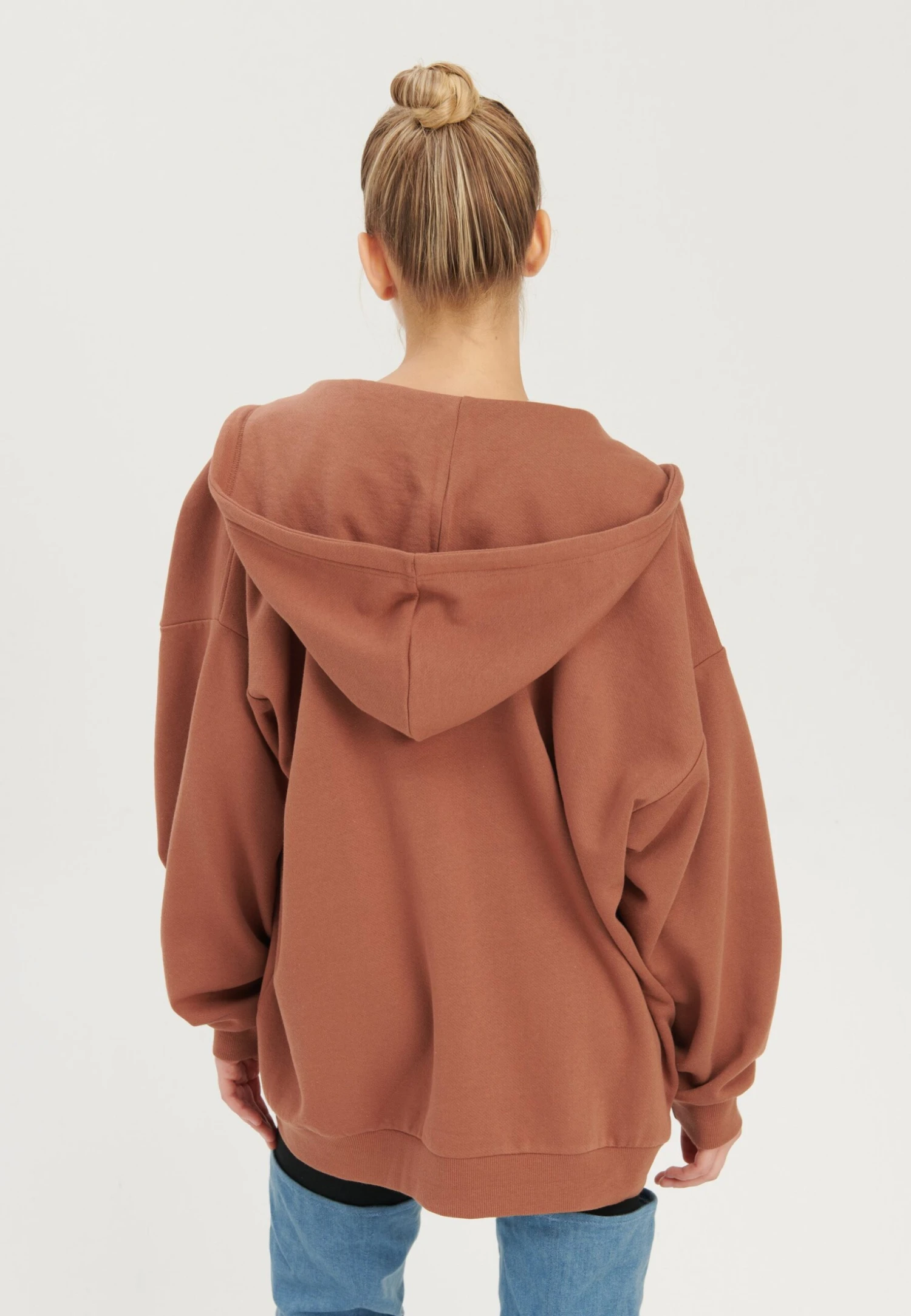 Even&Odd Felpa Con ZipBrown Donna Felpe EV421J0C7-O11 3 Even&Odd Felpa Con ZipBrown Donna Felpe EV421J0C7-O11 - immagine 3