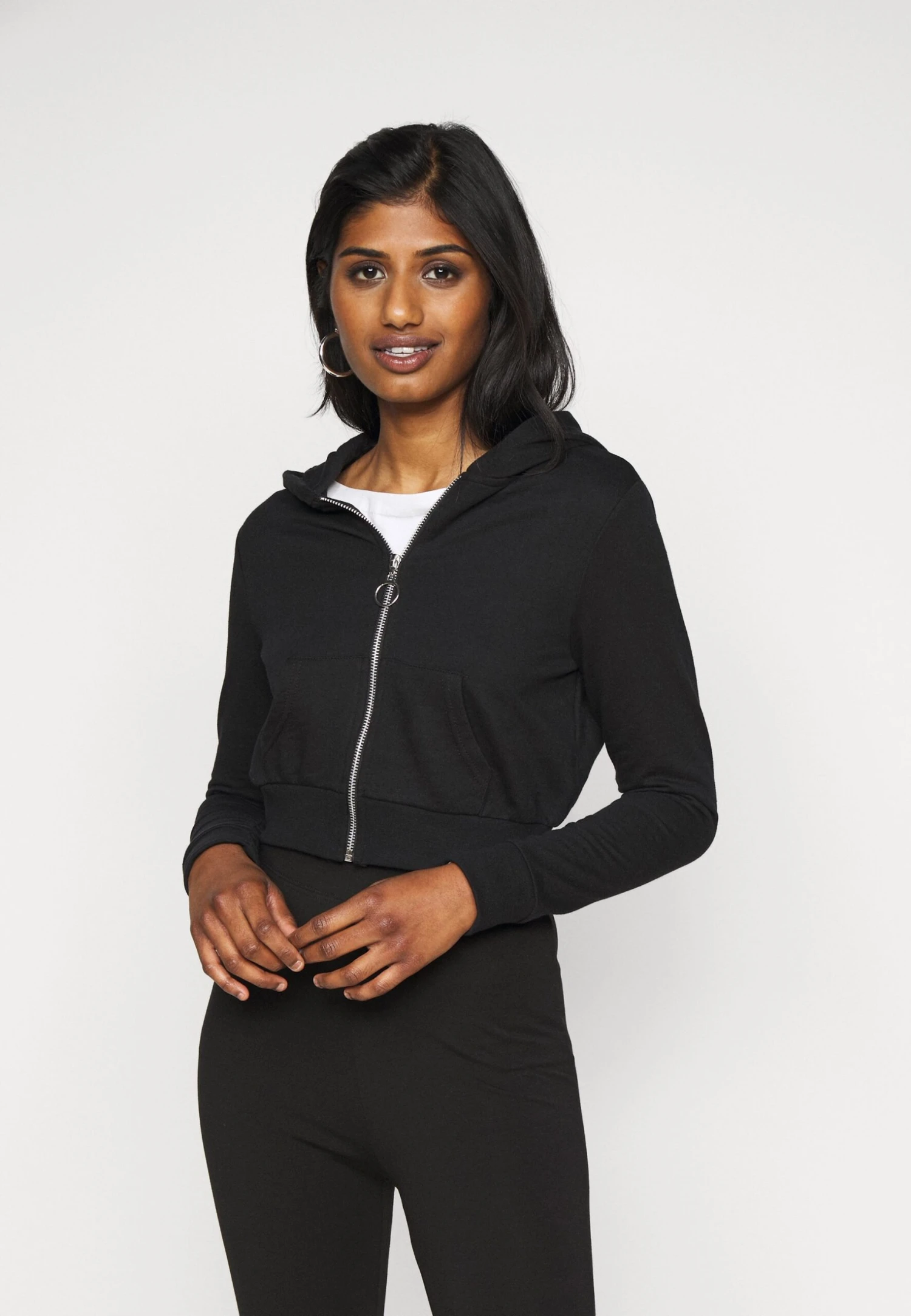 Felpa Con ZipBlack Donna Felpe EVF21J002-Q11 1 Felpa Con ZipBlack Donna Felpe EVF21J002-Q11