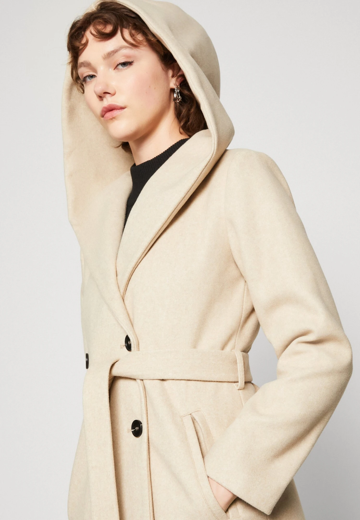 Even&Odd Cappotto CortoMottled Beige Donna Cappotti EV421U03C-B11 4 Even&Odd Cappotto CortoMottled Beige Donna Cappotti EV421U03C-B11 - immagine 4