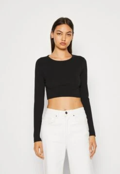 Even&Odd 2 PackMaglietta A Manica LungaBlack/Khaki Donna T-shirt E Top EV421D26S-Q11 -Fashion 62ec91bc48a24311a5ffa8ae591b3016