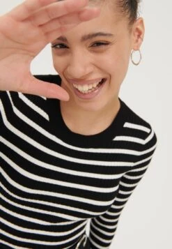 Even&Odd 2 PackMaglioneBlack / Off-White Donna Maglieria EV421I0CK-Q14 -Fashion 63334b7799194d7fa75e95f6ef6e745e