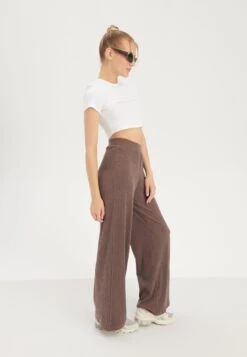 Even&Odd Pantaloni SportiviMottled Dark Brown Donna Pantaloni EV421A0BA-O13 -Fashion 65eca0826db94abca04b05da427f25b0