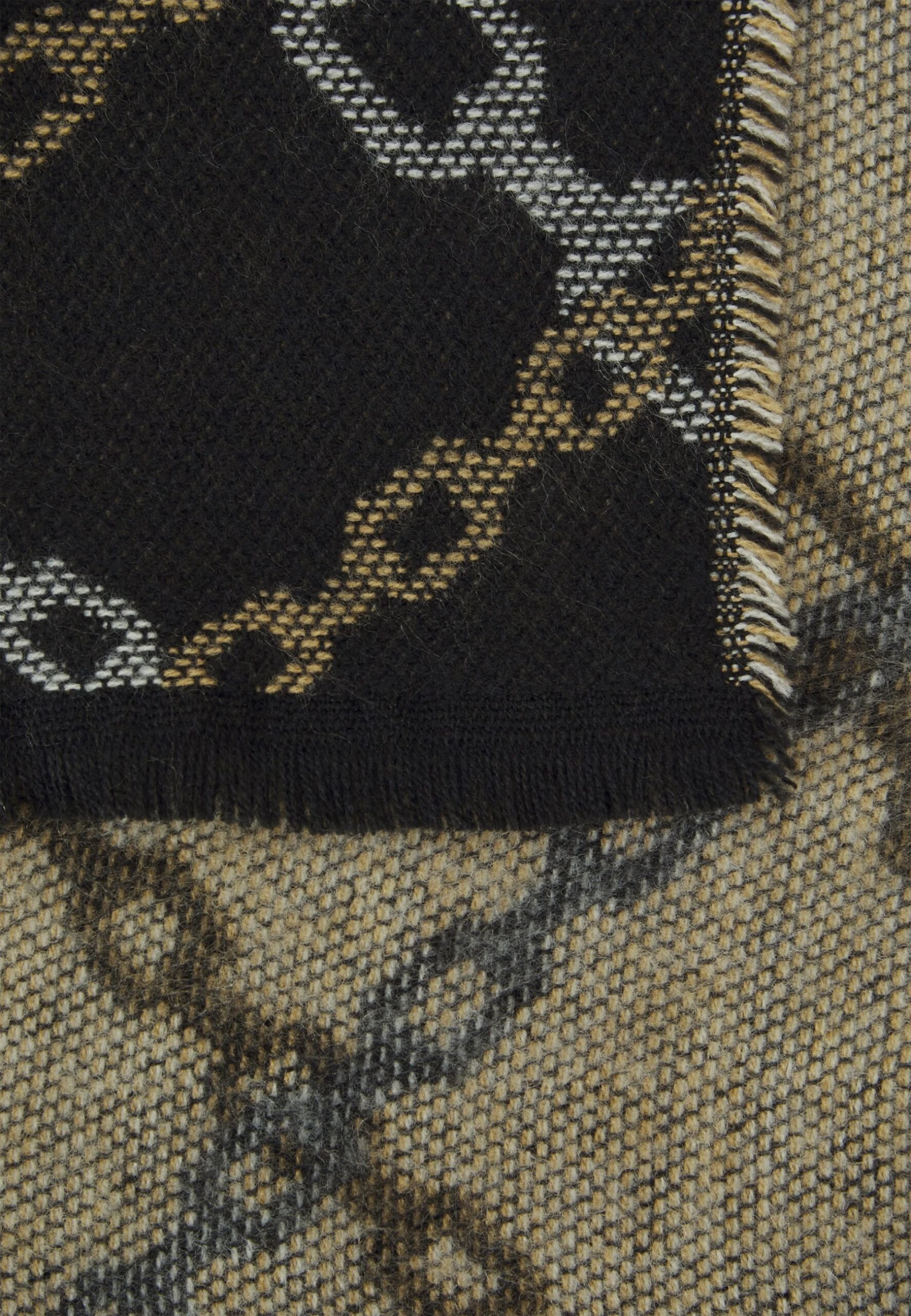 Even&Odd Sciarpa - Black/Camel/Off-White 3 Even&Odd Sciarpa - Black/Camel/Off-White - immagine 3