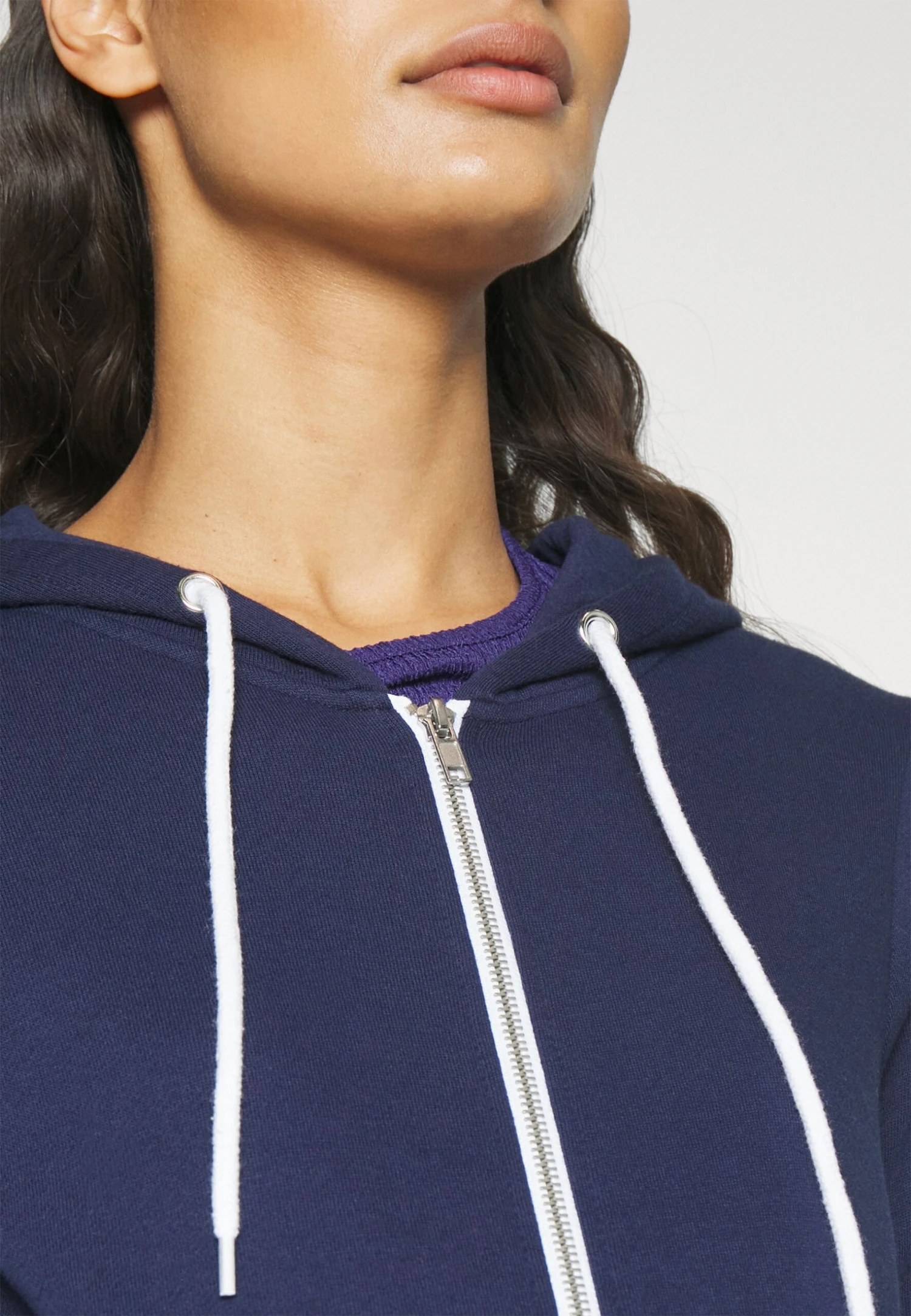 Felpa Con ZipDark Blue Donna Felpe EVO29J002-K11 5 Felpa Con ZipDark Blue Donna Felpe EVO29J002-K11 - immagine 5