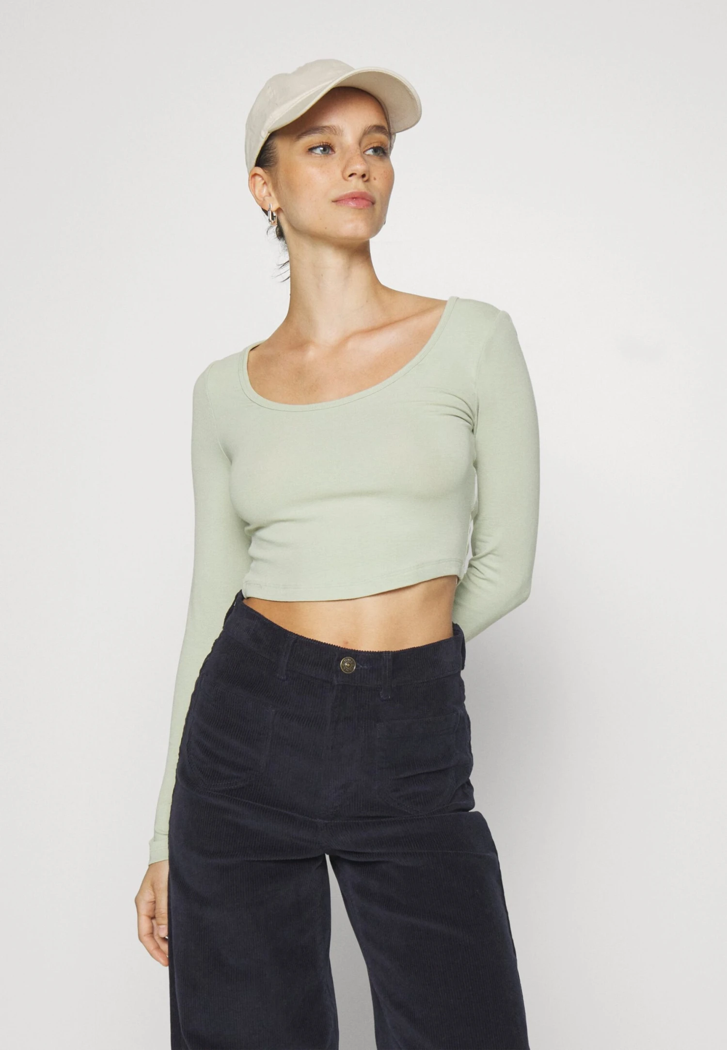 2 PackMaglietta A Manica Lunga001White_601Light Green Donna T-shirt E Top EVF21D04X-A11 1 2 PackMaglietta A Manica Lunga001White_601Light Green Donna T-shirt E Top EVF21D04X-A11