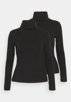 2 PackMaglietta A Manica LungaBlack Donna T-shirt E Top EVF21D02F-Q11