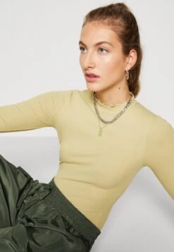 Even&Odd Maglietta A Manica LungaGreen Donna T-shirt E Top EV421D25Y-M11 -Fashion 779774e7a66d43c1815fadbb22cfb54e