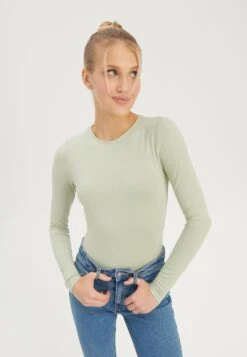 Even&Odd 2 PackMaglietta A Manica LungaBeige/Khaki Donna T-shirt E Top EV421D19Z-B12 -Fashion 7850e8fee55442b897b1bd9c81c97112