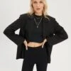 Even&Odd Oversize KurzmantelGiacca LeggeraBlack Donna Giacche E Blazer EV421U03H-Q11