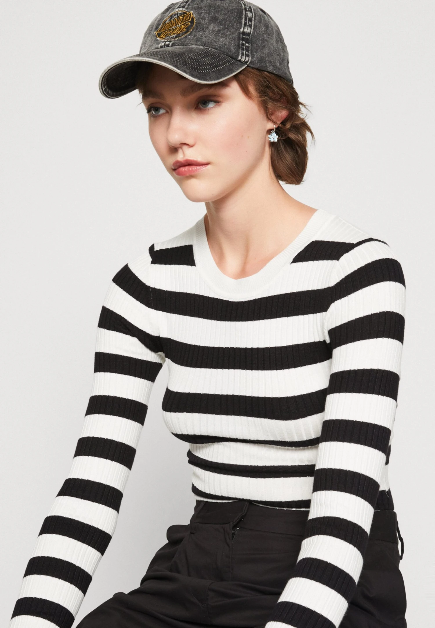 Even&Odd MaglioneBlack/White Donna Maglieria EV421I0AQ-Q12 4 Even&Odd MaglioneBlack/White Donna Maglieria EV421I0AQ-Q12 - immagine 4