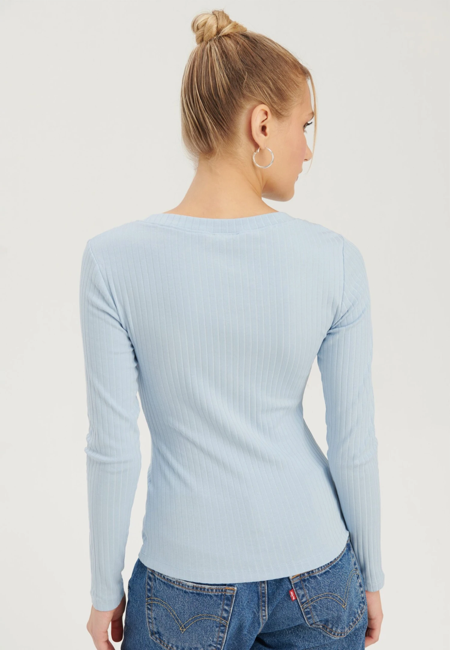 Even&Odd Maglietta A Manica LungaLight Blue Donna T-shirt E Top EV421D19U-K12 3 Even&Odd Maglietta A Manica LungaLight Blue Donna T-shirt E Top EV421D19U-K12 - immagine 3