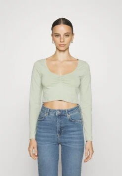 2 PackMaglietta A Manica LungaMottled Grey/Green Donna T-shirt E Top EVF21D027-C11 -Fashion 7ee1eded7d5a4603a7594fc16717ecc7