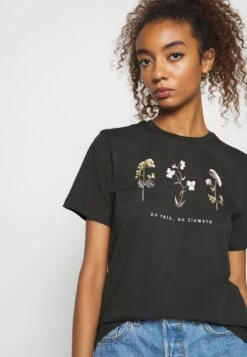 Even&Odd T-Shirt Con StampaAnthracite Donna T-shirt E Top EV421D1HI-Q11 -Fashion 802315288a5a4560a125661f86eba546