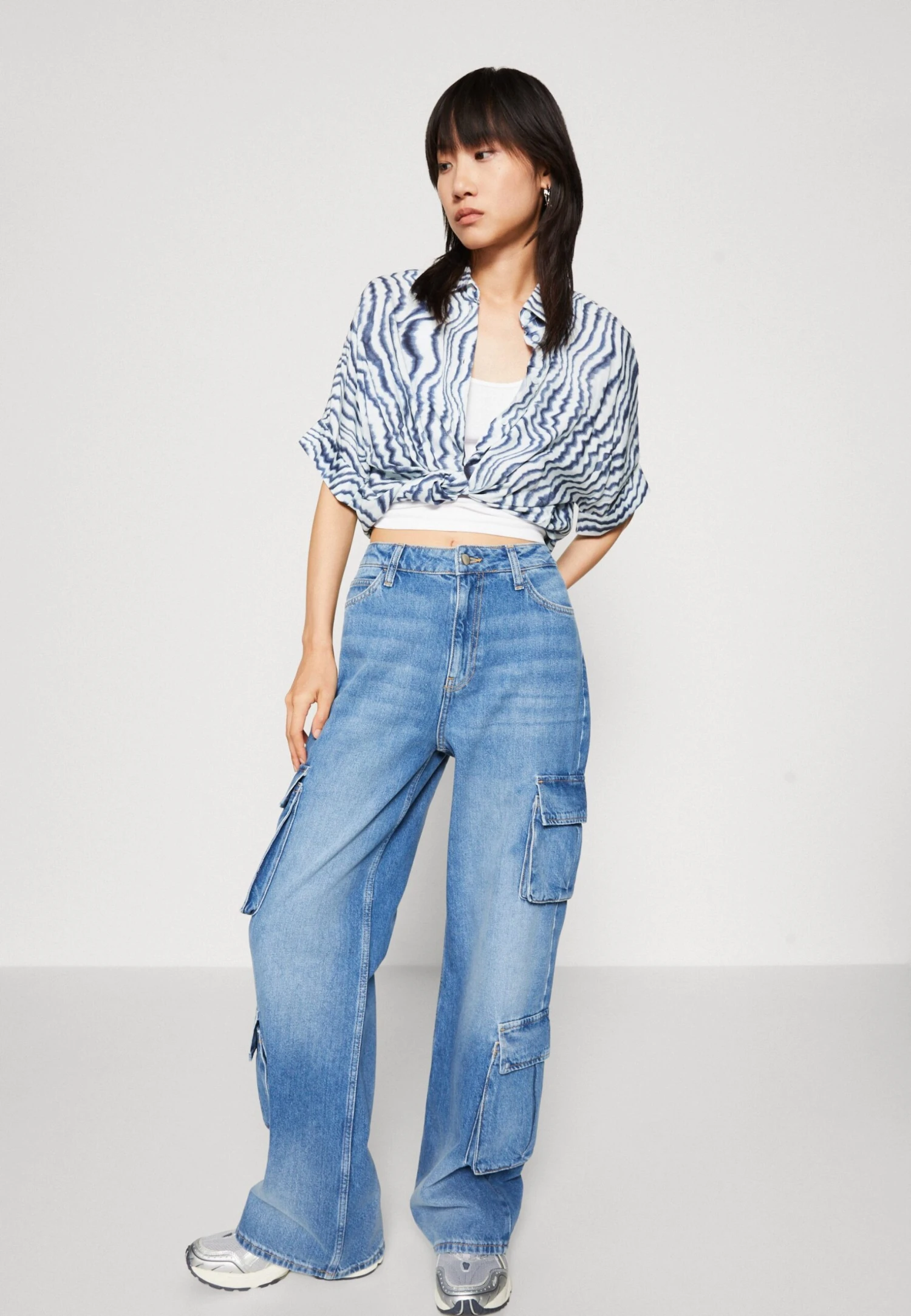 Even&Odd Jeans BaggyBlue Denim Donna Jeans EV421N06I-K11 4 Even&Odd Jeans BaggyBlue Denim Donna Jeans EV421N06I-K11 - immagine 4