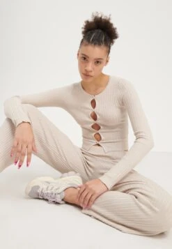 Even&Odd CardiganOff-White Donna Maglieria EV421I0HF-A11 -Fashion 837847b0eaa54dc9833a93d5163ebb03